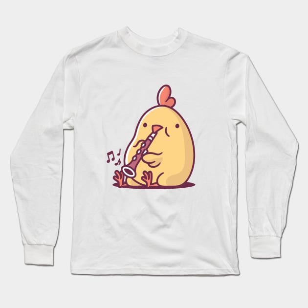 Clarinet Chick Long Sleeve T-Shirt by zoljo